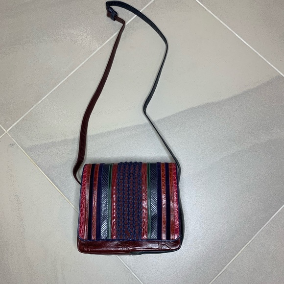Studio By Sharif Vintage Leather Crossbody Bag - Picture 1 of 9